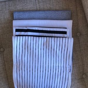 Set of four hello bunny organic cotton burp cloths